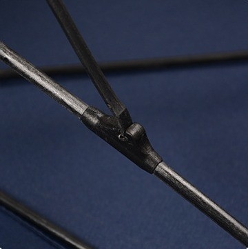 Black Coated Metal Shaft Polyester Long Handle Straight Pole Golf Umbrella for Business