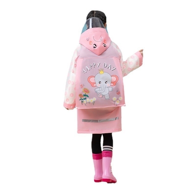 Rainy Day Must-Have Children's EVA Raincoat with Cartoon Design and Full Body Coverage