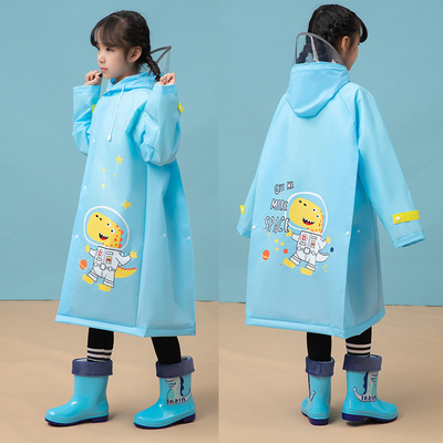 Rainy Day Must-Have Children's EVA Raincoat with Cartoon Design and Full Body Coverage