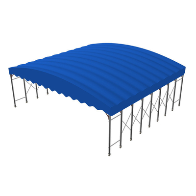 Outdoor Folding Canopy Arm Tent with Automatic Retractable Awning and Large Storage