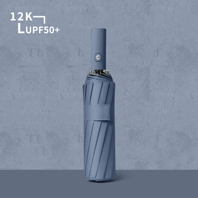 Automatic Folding Sun Umbrella with Dual Purpose Sunshade and Rain Protection Function