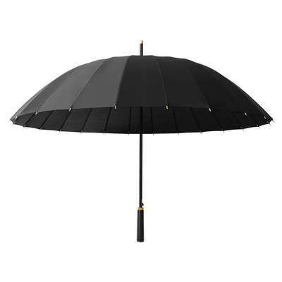 Large Anti-wind Umbrella 24k Automatic Long Handle in Minimalism Style for Rainstorm