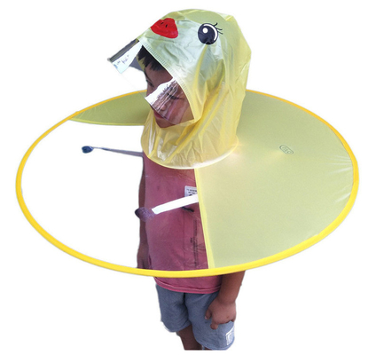 Kids Creative Raincoat UFO Lovely Raincoat Made of 100% EVA Fabric Conventional Size