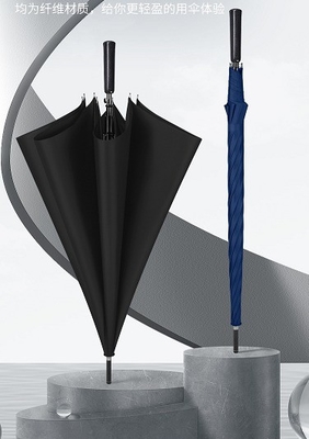 Lightweight Fiberglass Frame Golf Umbrella with Custom Prints and Straight Auto Open