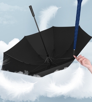 Lightweight Fiberglass Frame Golf Umbrella with Custom Prints and Straight Auto Open
