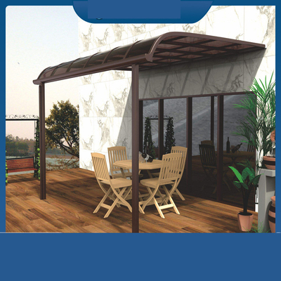 Outdoor Roof Patio Sun Protection Canopy with Customized Logo and Silent PC Panel