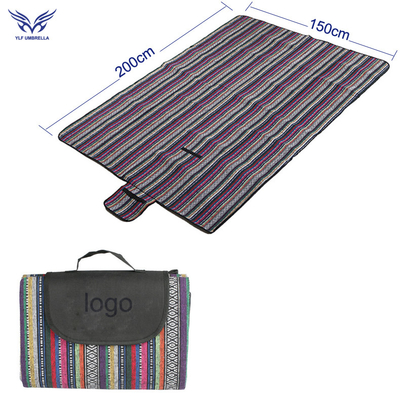 Outdoor Camping Style Waterproof Polyester Foldable Picnic Blanket for Custom Design