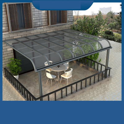 Outdoor Roof Patio Sun Protection Canopy with Customized Logo and Silent PC Panel
