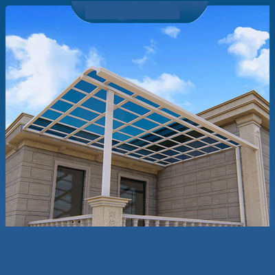 Outdoor Roof Patio Sun Protection Canopy with Customized Logo and Silent PC Panel