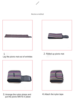 Outdoor Camping Style Waterproof Polyester Foldable Picnic Blanket for Custom Design