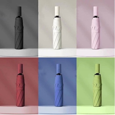 Triple Fold Rain and Sunshine Dual Vinyl UV Protection Umbrella Your Travel Companion