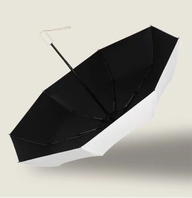 Triple Fold Rain and Sunshine Dual Vinyl UV Protection Umbrella Your Travel Companion