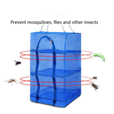 Double Knot Drying Net Folding Fly Sun Mosquito Cage for Insect and Sun Protection