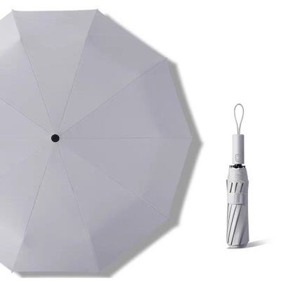 Men and Women's Compact Triple Folding Fiberglass Frame Sun UV Umbrella for Traveling