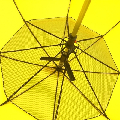 Manual Open Custom Logo Printing Air Condition Fan Umbrella with Customized Logo
