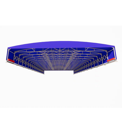 Convenient Push-pull Retractable Stadium Canopy for Outdoor Activities and Events