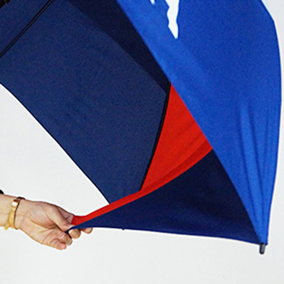 30 Inch Large Windproof Custom Golf Umbrella with Branded Logo Prints and Double Layers