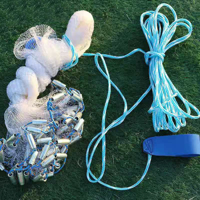 6FT Single Knot Welded Iron Chain Nylon Large Fishing Net with Durable Material