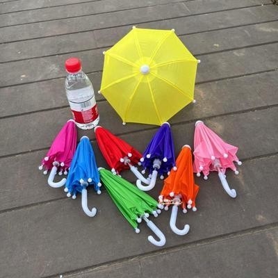 Outdoor Cycling Cell Phone Umbrella Manual Open Small Size Rain and Wind Protection