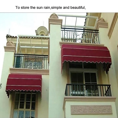 Aluminum Alloy Frame Commercial Outdoor Windproof Canopies for Windows and Doors