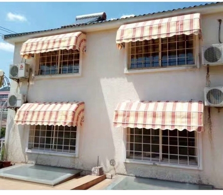 Aluminum Alloy Frame Commercial Outdoor Windproof Canopies for Windows and Doors