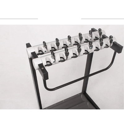 Black Metal Golf Club Push Pull Bike Cart Buggy Trolley Holder Umbrella Stand for Drug Stores