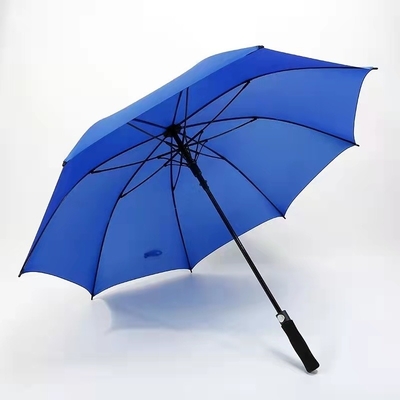 Customized Color Bright Yellow Logo RPET Golf Umbrella for Outdoor Activities