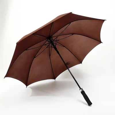 Customized Color Bright Yellow Logo RPET Golf Umbrella for Outdoor Activities