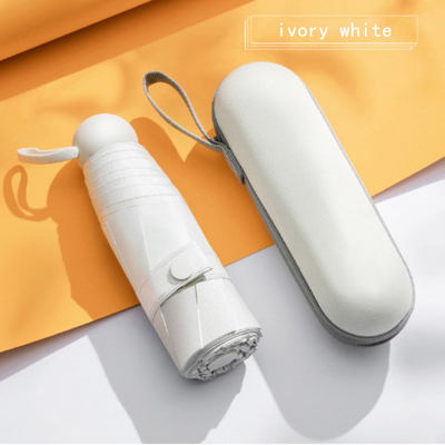 5 Folding Sunshade Small Pocket Sunny and Rainy Umbrella Women Dual- Sunscreen Design