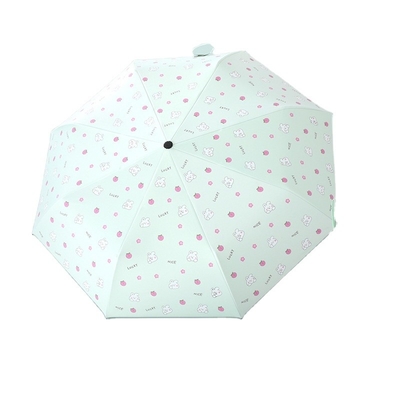Rubber Coated Handle Sunblock Cartoon Animal Sunshade Umbrella for and Portable