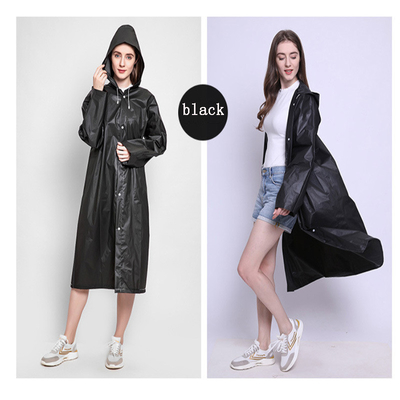 Reusable Biodegradable Rainwear Adult Women's Waterproof Raincoat for Outdoor Activities