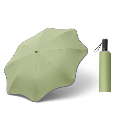 Compact and Dual Purpose Umbrella Fully Automatic Rubber Coated Handle Sun Protection