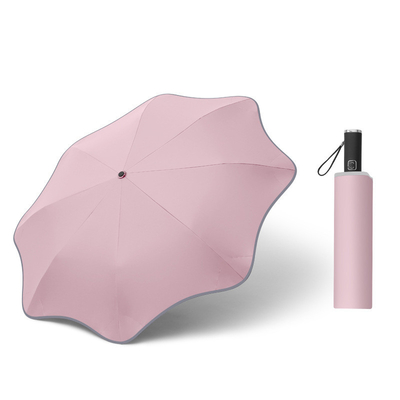 Compact and Dual Purpose Umbrella Fully Automatic Rubber Coated Handle Sun Protection