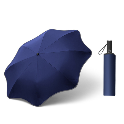 Compact and Dual Purpose Umbrella Fully Automatic Rubber Coated Handle Sun Protection