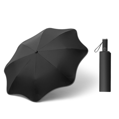 Compact and Dual Purpose Umbrella Fully Automatic Rubber Coated Handle Sun Protection