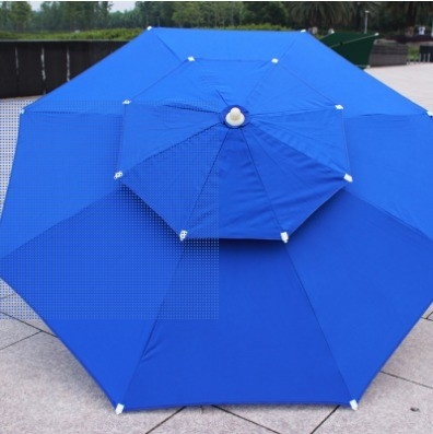 Outdoor Furniture 2.5m Double Top Fiber Umbrella for Sun Protection and Windproof