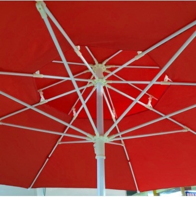 Outdoor Furniture 2.5m Double Top Fiber Umbrella for Sun Protection and Windproof