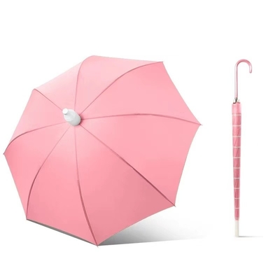 Travel Companion Straight Umbrella with Anti Drip Plastic Sleeve Cover J Stick Handle