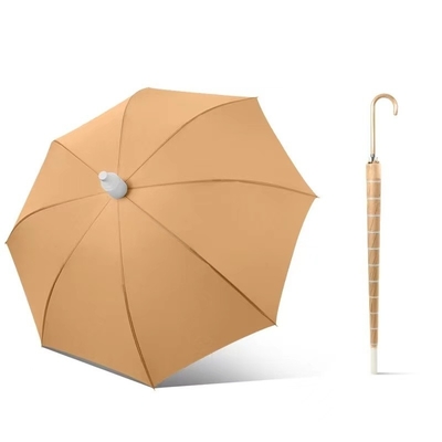 Travel Companion Straight Umbrella with Anti Drip Plastic Sleeve Cover J Stick Handle