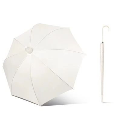 Travel Companion Straight Umbrella with Anti Drip Plastic Sleeve Cover J Stick Handle