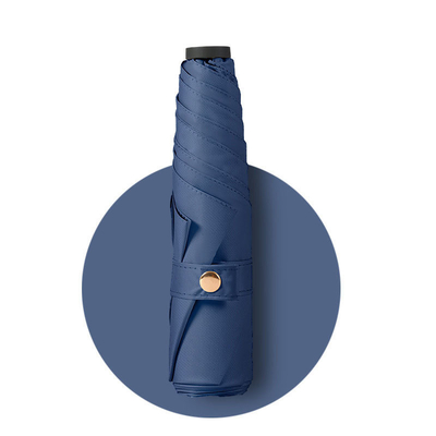 Pongee Material 5K 19inch Japanese Triple Folding Umbrella for Rain and Sun Protection