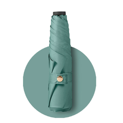 Pongee Material 5K 19inch Japanese Triple Folding Umbrella for Rain and Sun Protection