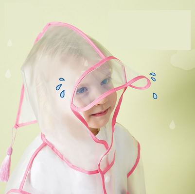 Single-Person Rainwear Little Dinosaur Cartoon Poncho for Elementary School Students