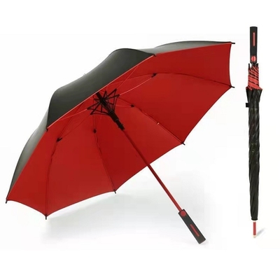 Customized Logo Windproof Golf Umbrella with 190T Nylon Fabric and 8k 27inch Size