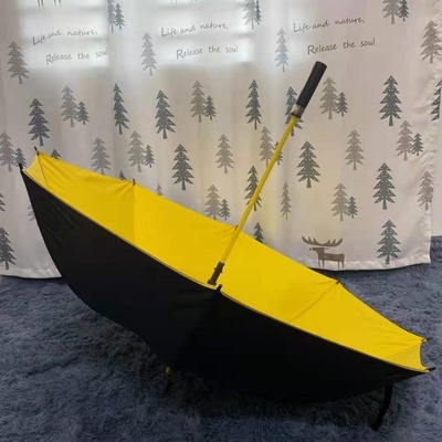 Customized Logo Windproof Golf Umbrella with 190T Nylon Fabric and 8k 27inch Size