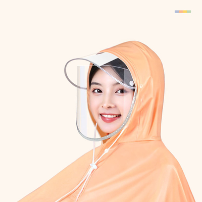 Custom Logo Printing Rain Poncho for Men and Women Riding Battery Car or Bicycle