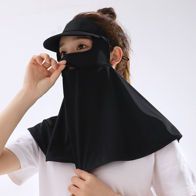 CLASSIC Design Style Outdoor Sunhat with Face Mask Breathable Beach Ladies Visor Hat