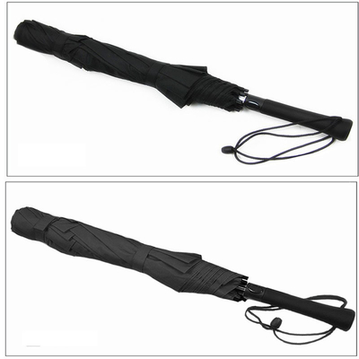 120cm Open Diameter Two Fold Automatic Reinforcement Rain Golf Umbrella for Promotion