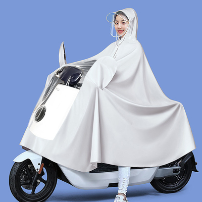 Custom Logo Printing Rain Poncho for Men and Women Riding Battery Car or Bicycle