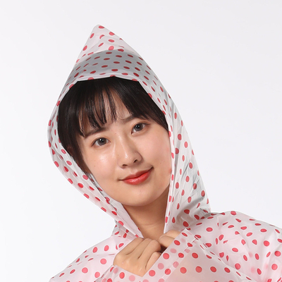 Rainy Outdoor Activity Hiking Long Reusable Waterproof EVA Raincoat for Adults